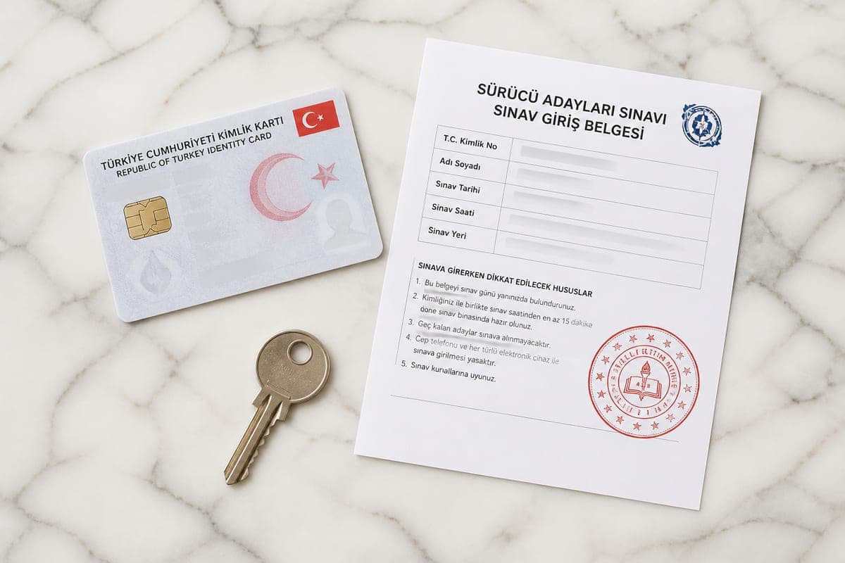 Ehliyet e-Sınavına Giderken Yanınıza Ne Almalısınız?